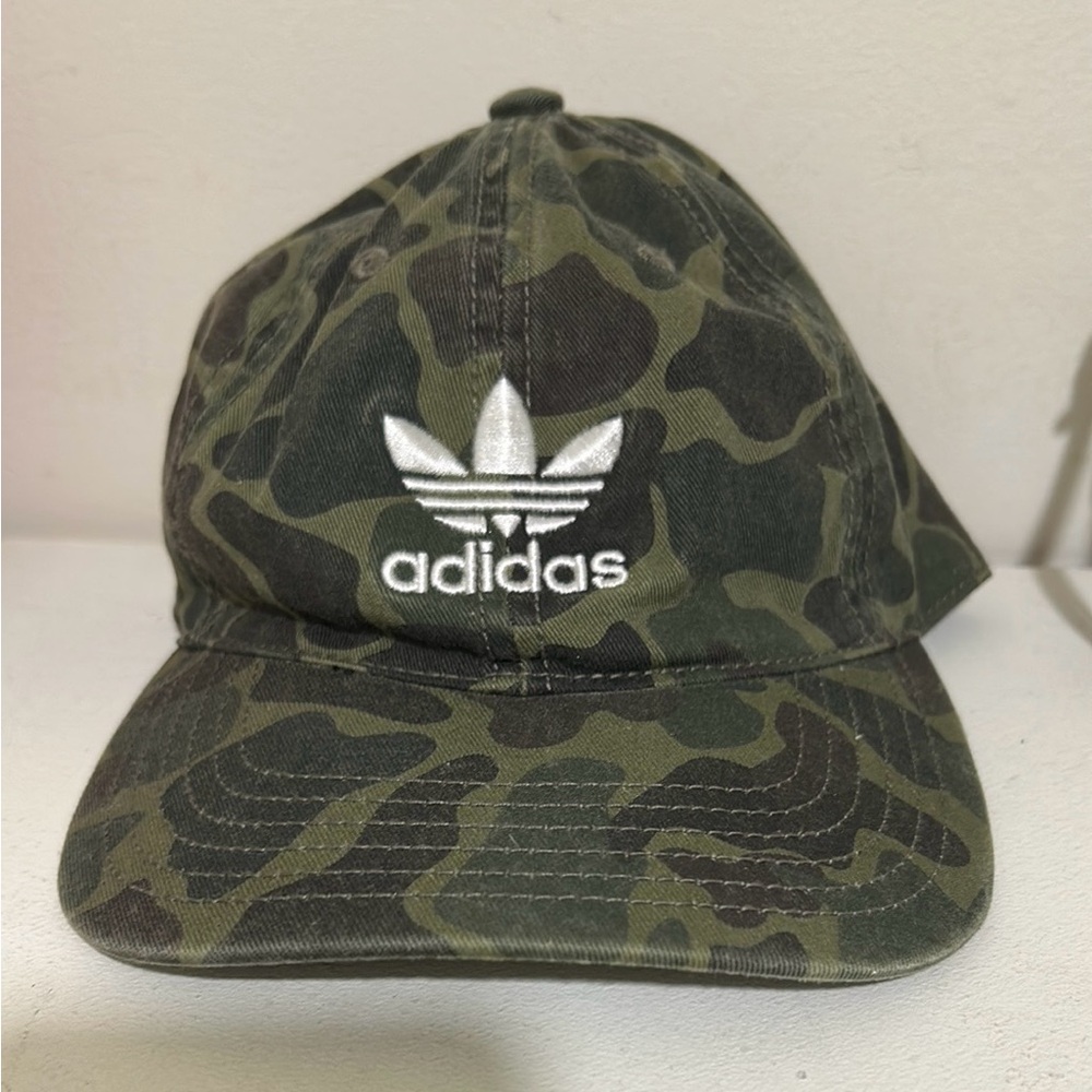 Adidas Kids Green Camouflage Hat